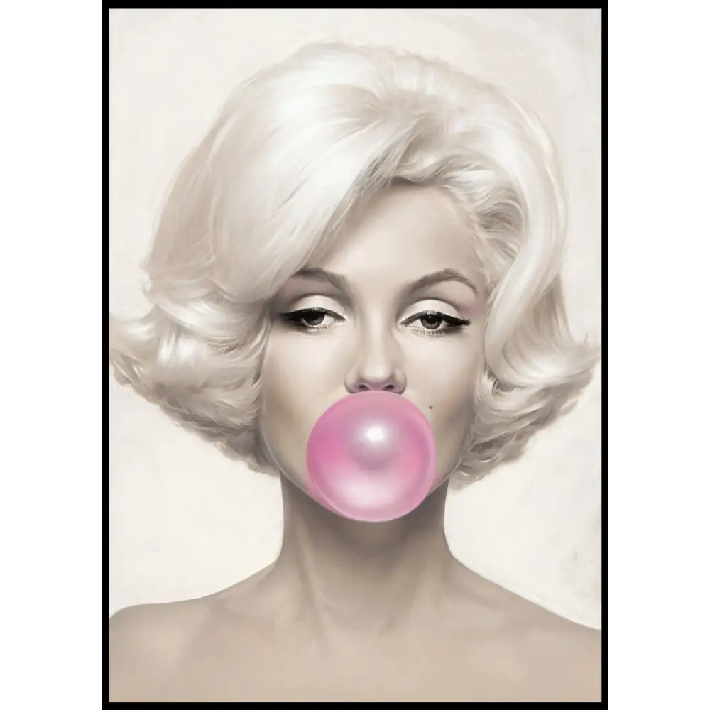 Marilyn Monroe Bubblegum Poster