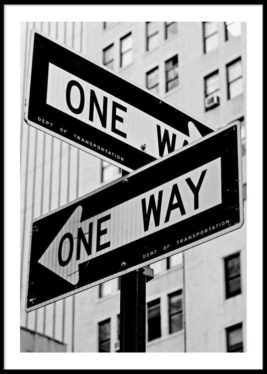 One Way Poster