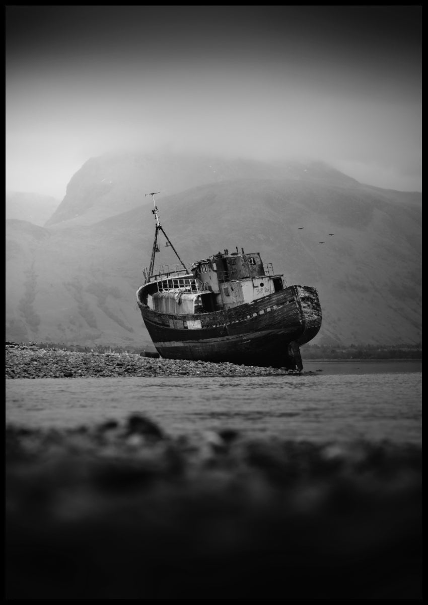 Old Fishing Ship Poster