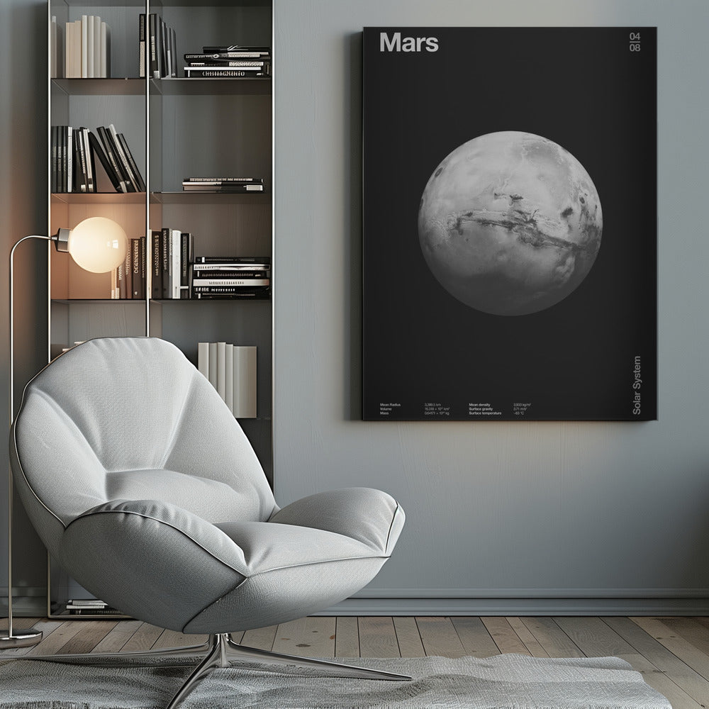 Solar System Mars Poster