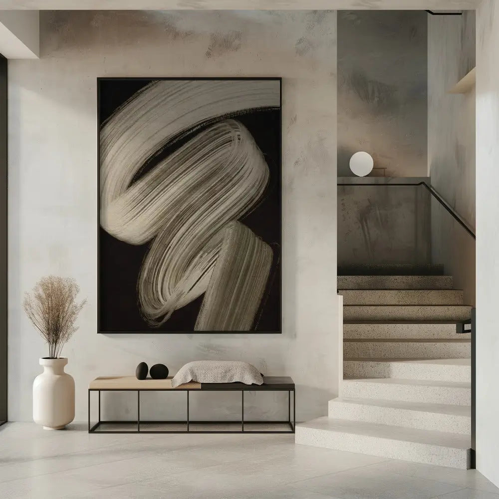 Beige Strokes No 2 Poster - 2868312