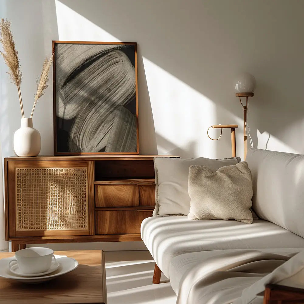 Beige Strokes No 2 Poster - 2868312