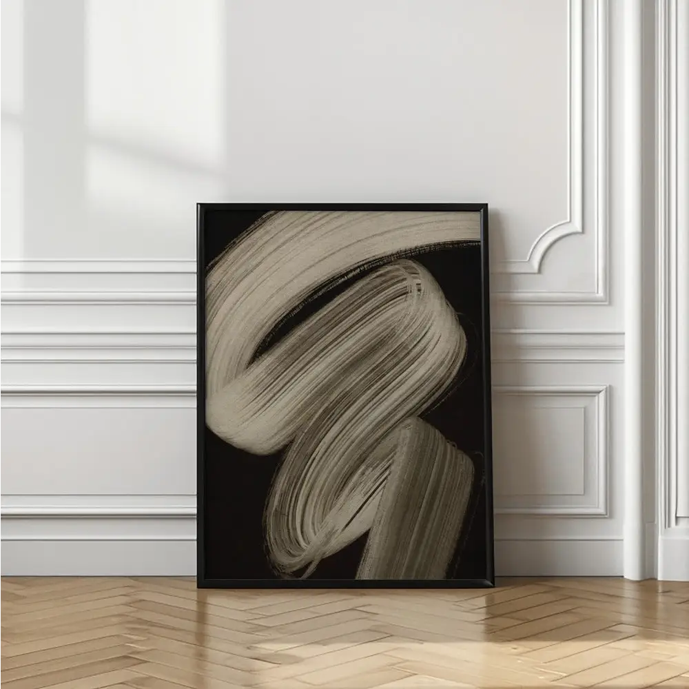 Beige Strokes No 2 Poster - 2868312