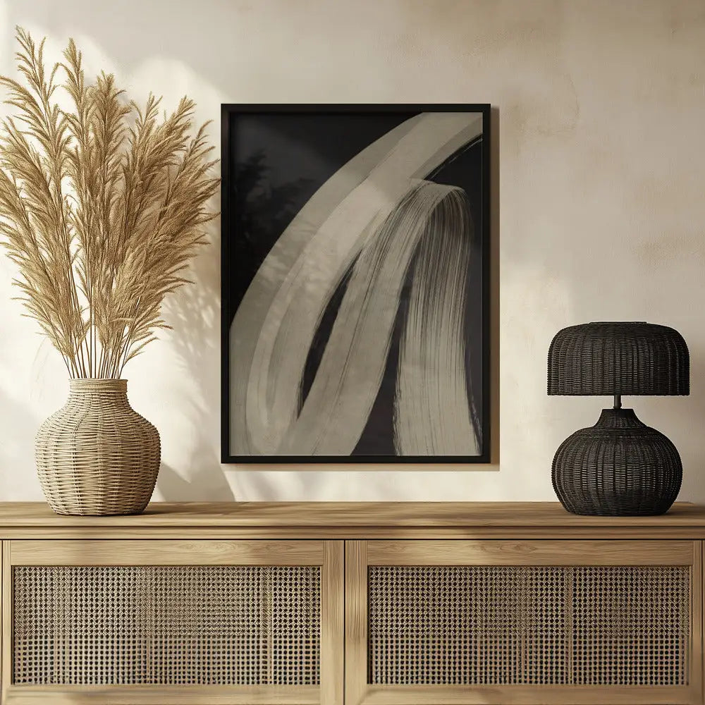 Beige Strokes Poster - 2868308