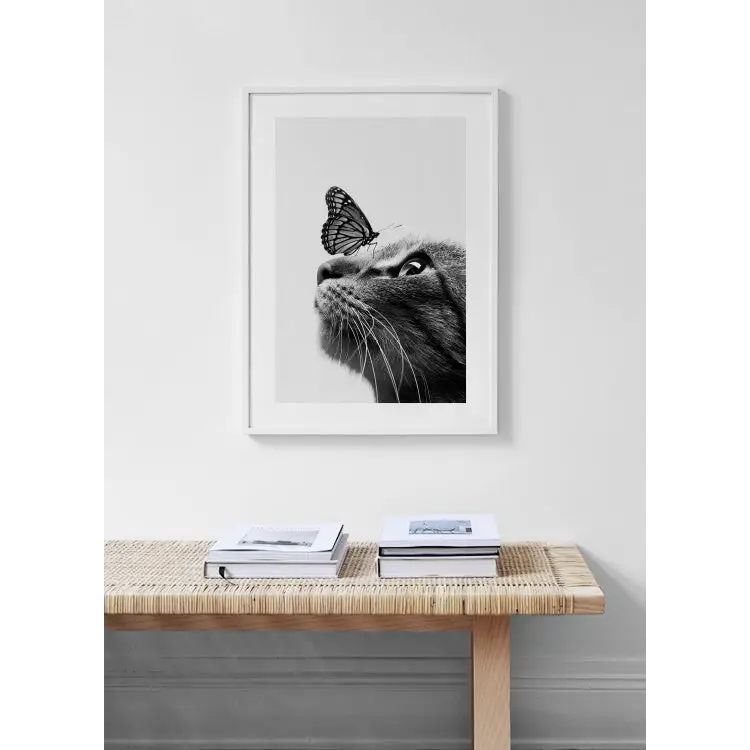 Butterfly Cat Poster