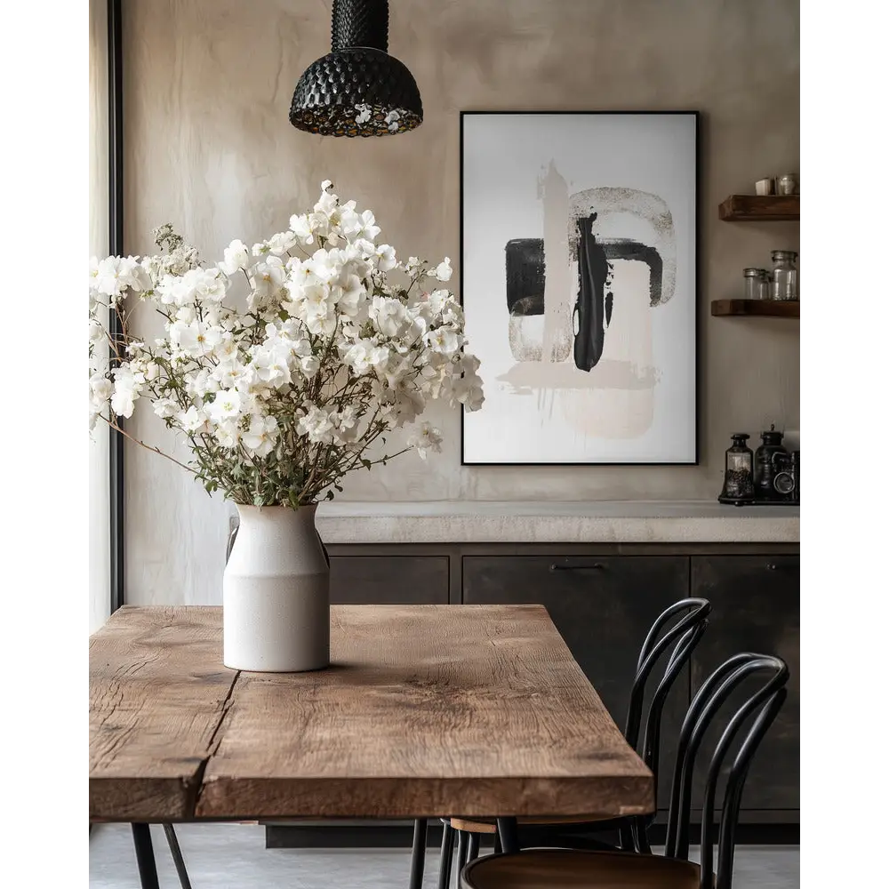 Cream Composition Poster