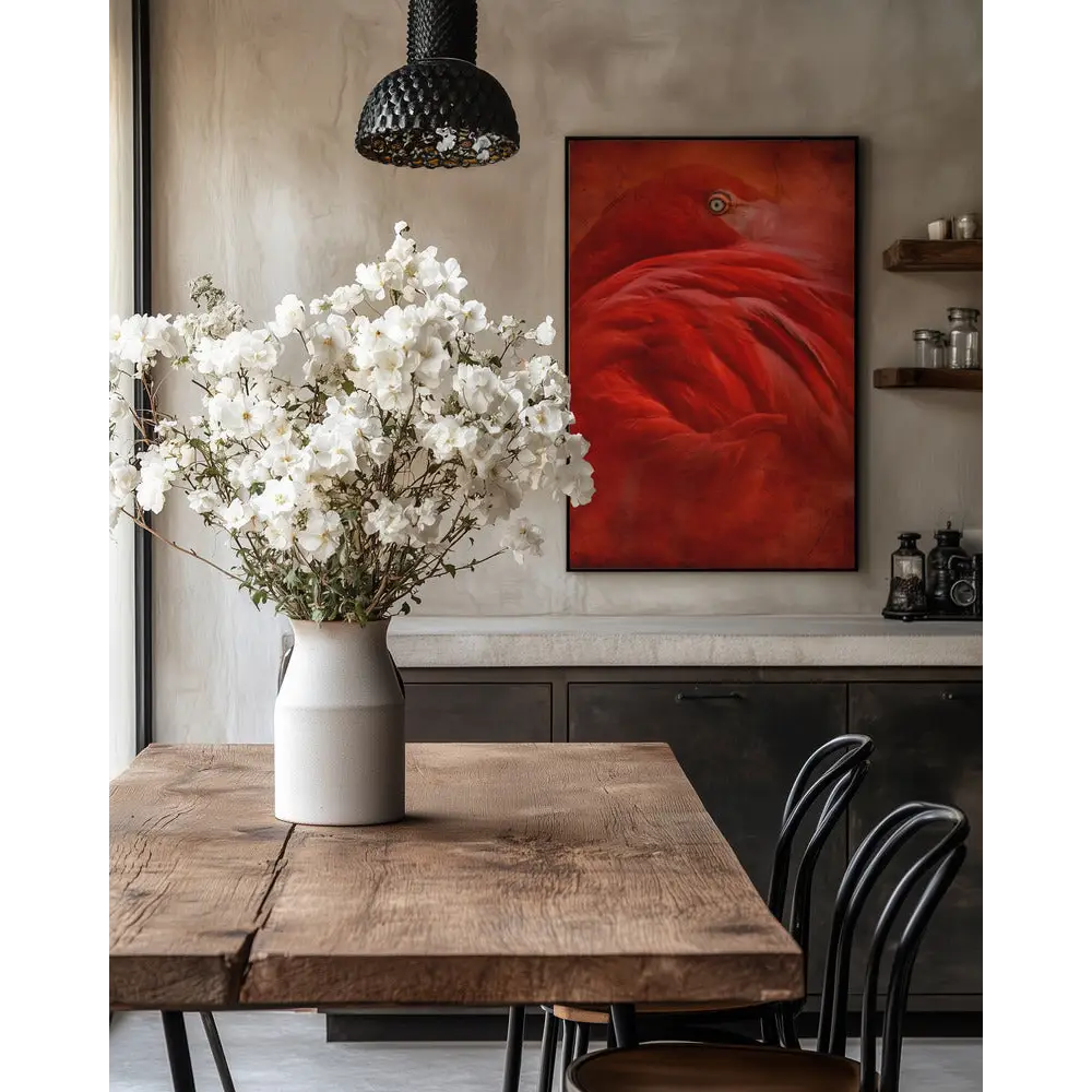 Elegance in Red Poster