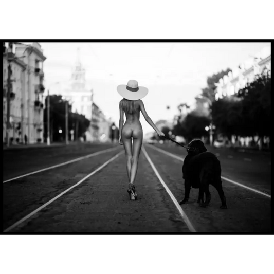 Lady With Dog Poster