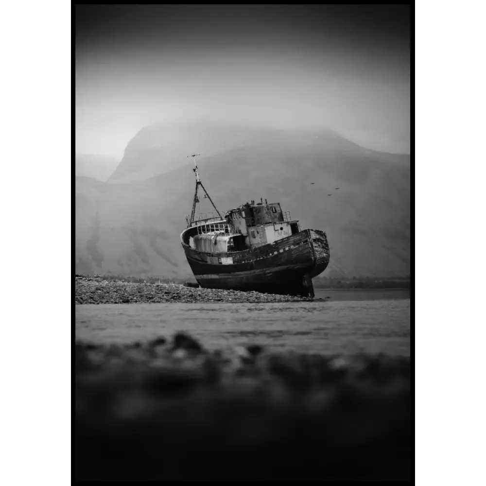 Old Fishing Ship Poster