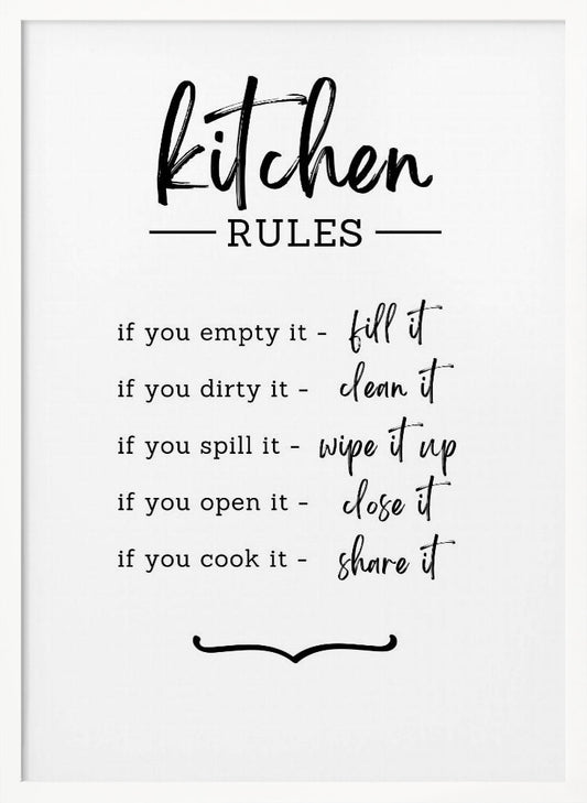 Kitchen Rules Poster