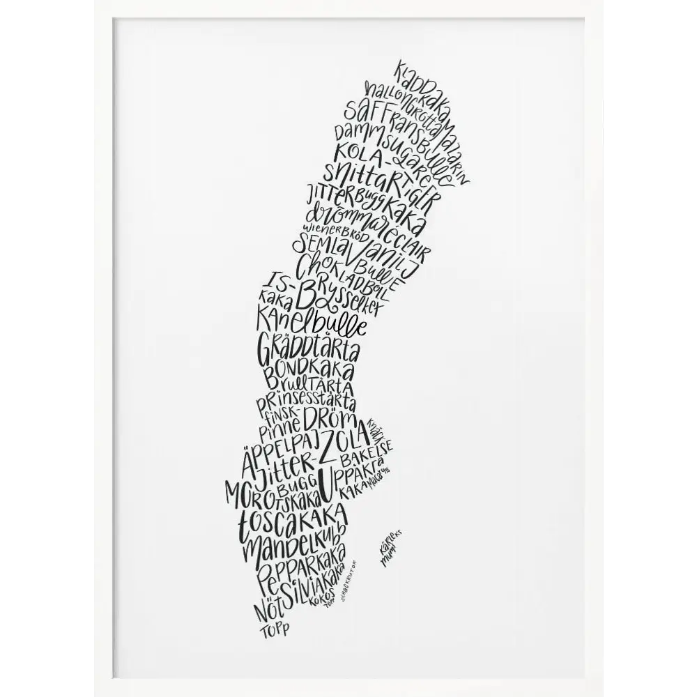Swedish Map Fika Poster - 2911748