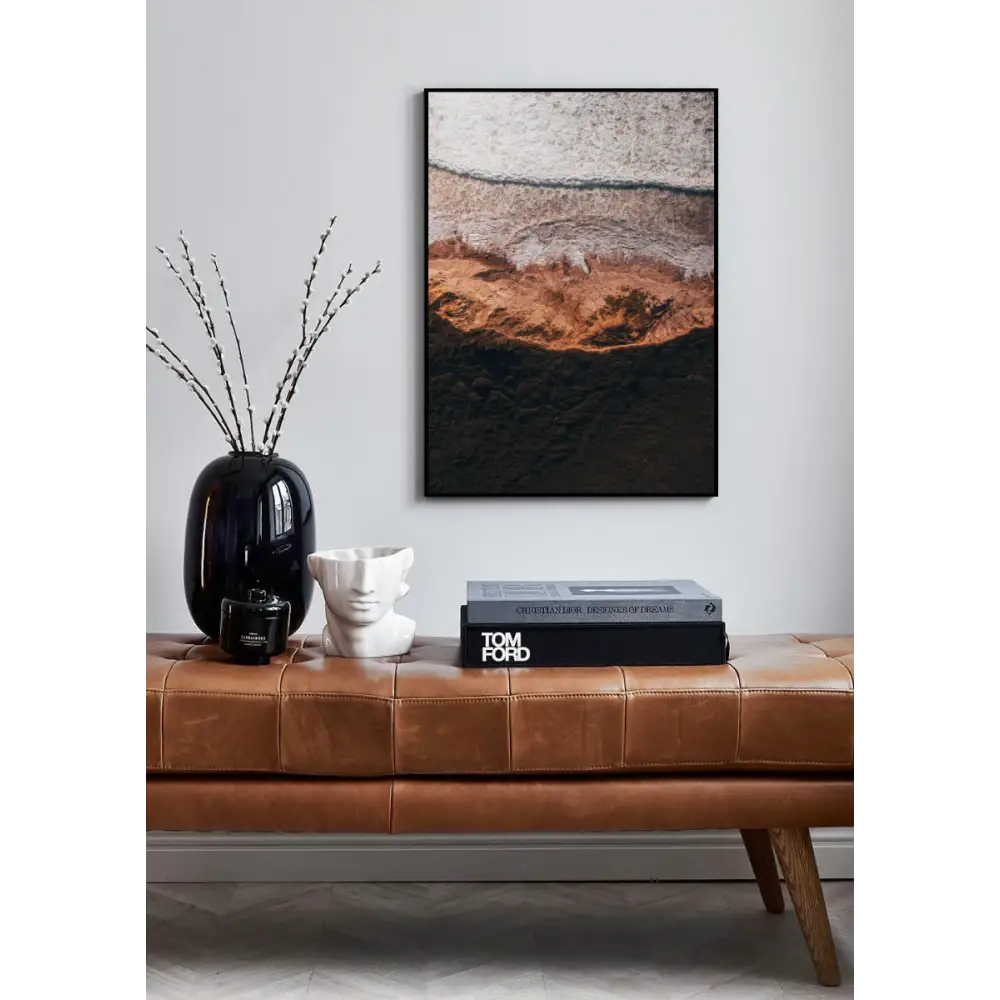 White Wave Beach Poster