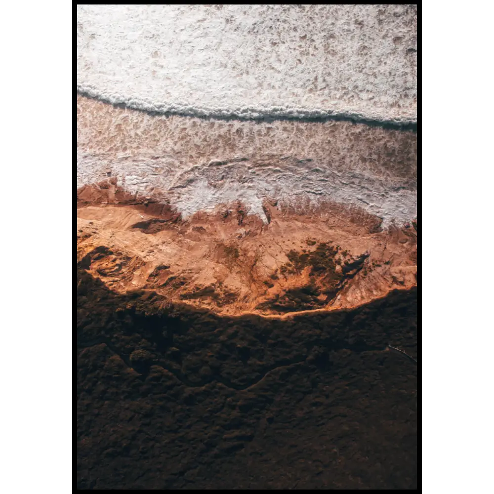 White Wave Beach Poster