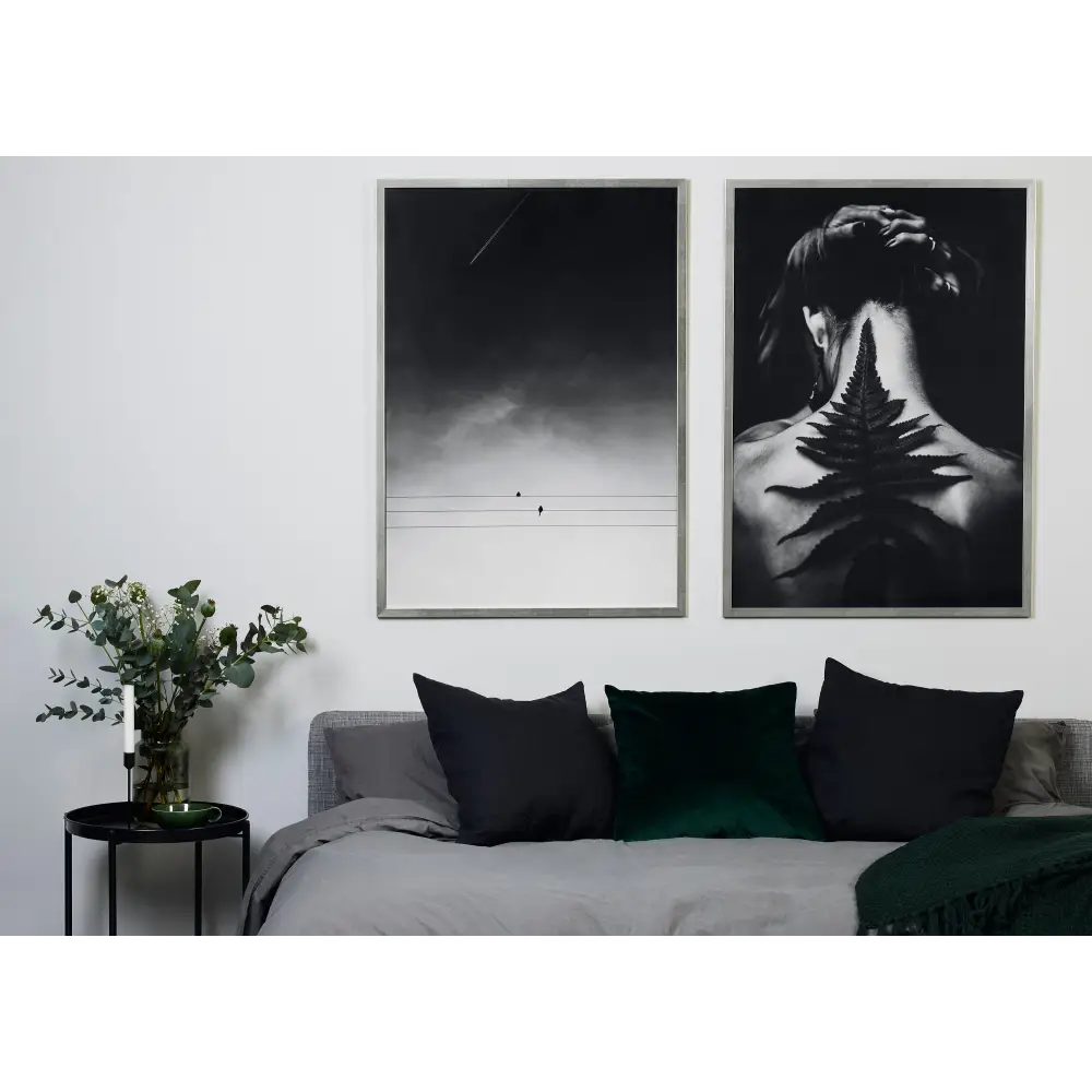 Woman With Leaf Poster